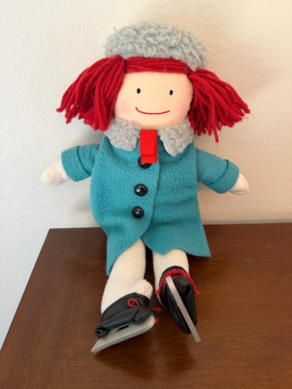 Vintage 1990 Eden Madeline Ice Skater Doll Plush Toy